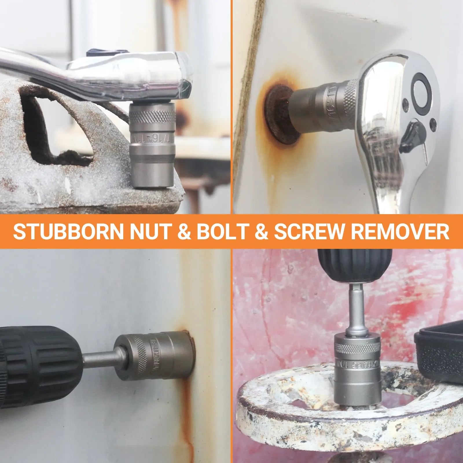 Mroace 32PCS Impact Bolt Extractor Socket Set