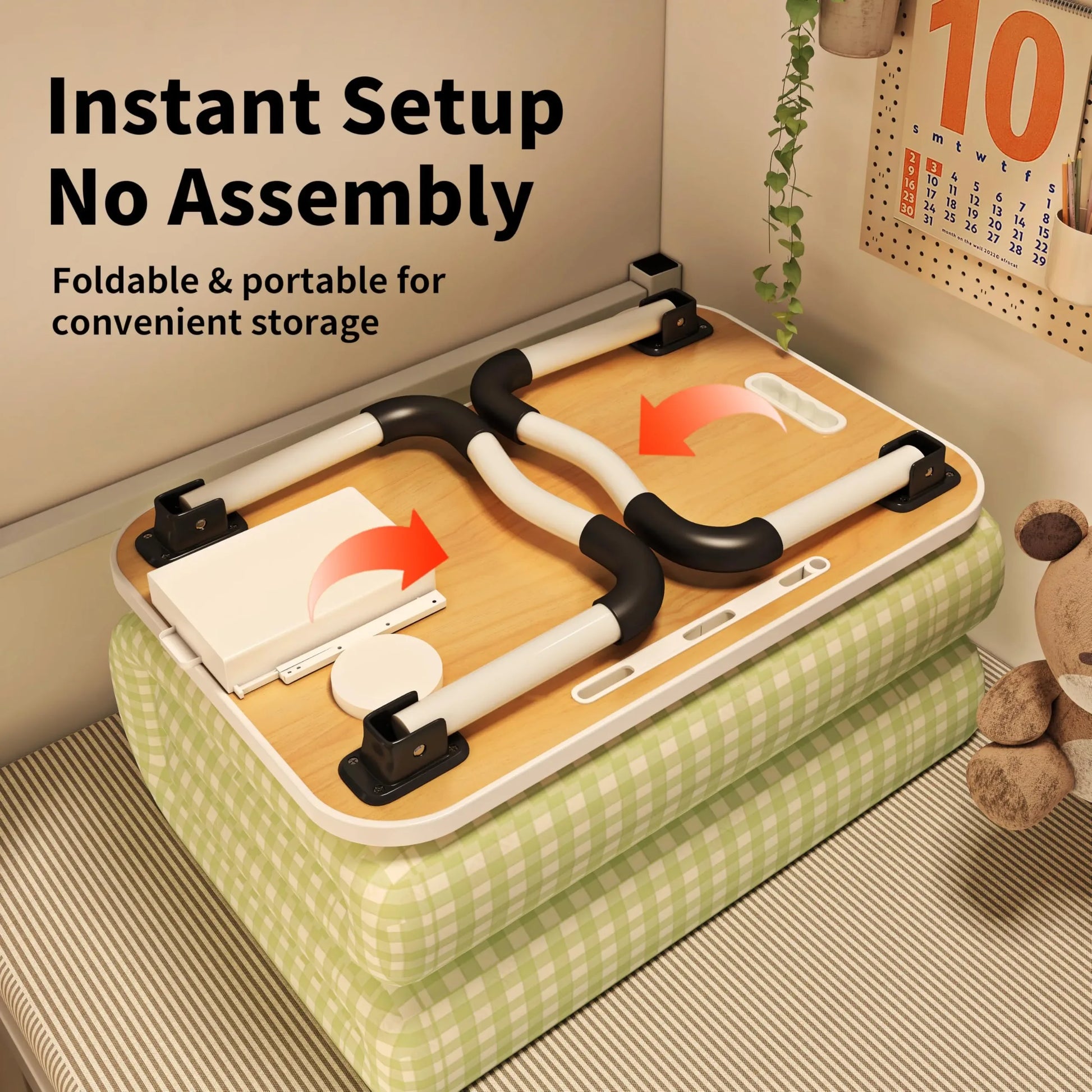 Mroace Foldable Portable Laptop Stand Lap Desk - MROACE