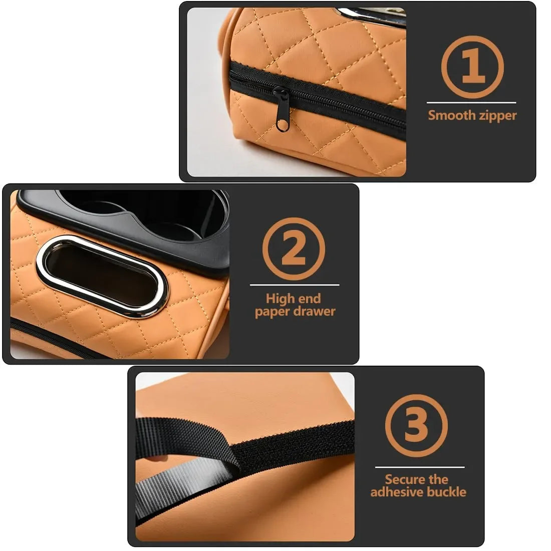 Mroace 5-in-1 Multi-Function Car Organizer Armrest Cushion - MROACE