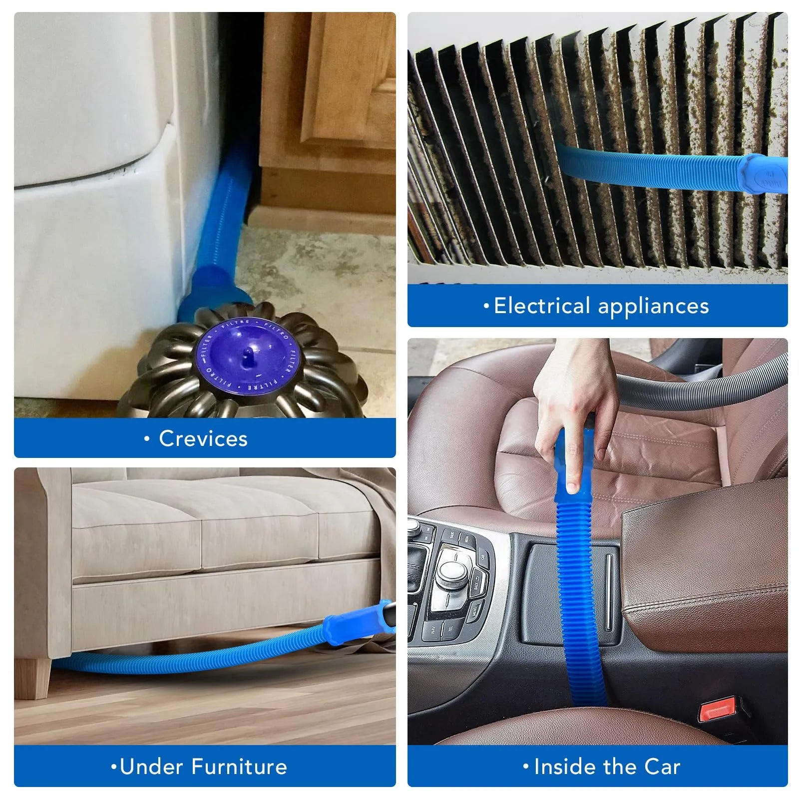 Mroace Dryer Vent Cleaner Kit with Vacuum Hose Attachment