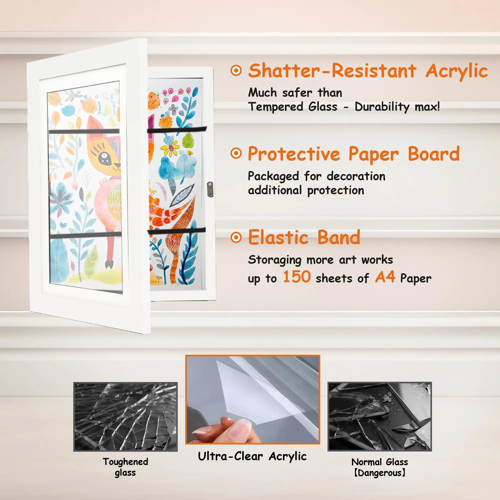 Mroace Changeable Front Opening Artwork Frame