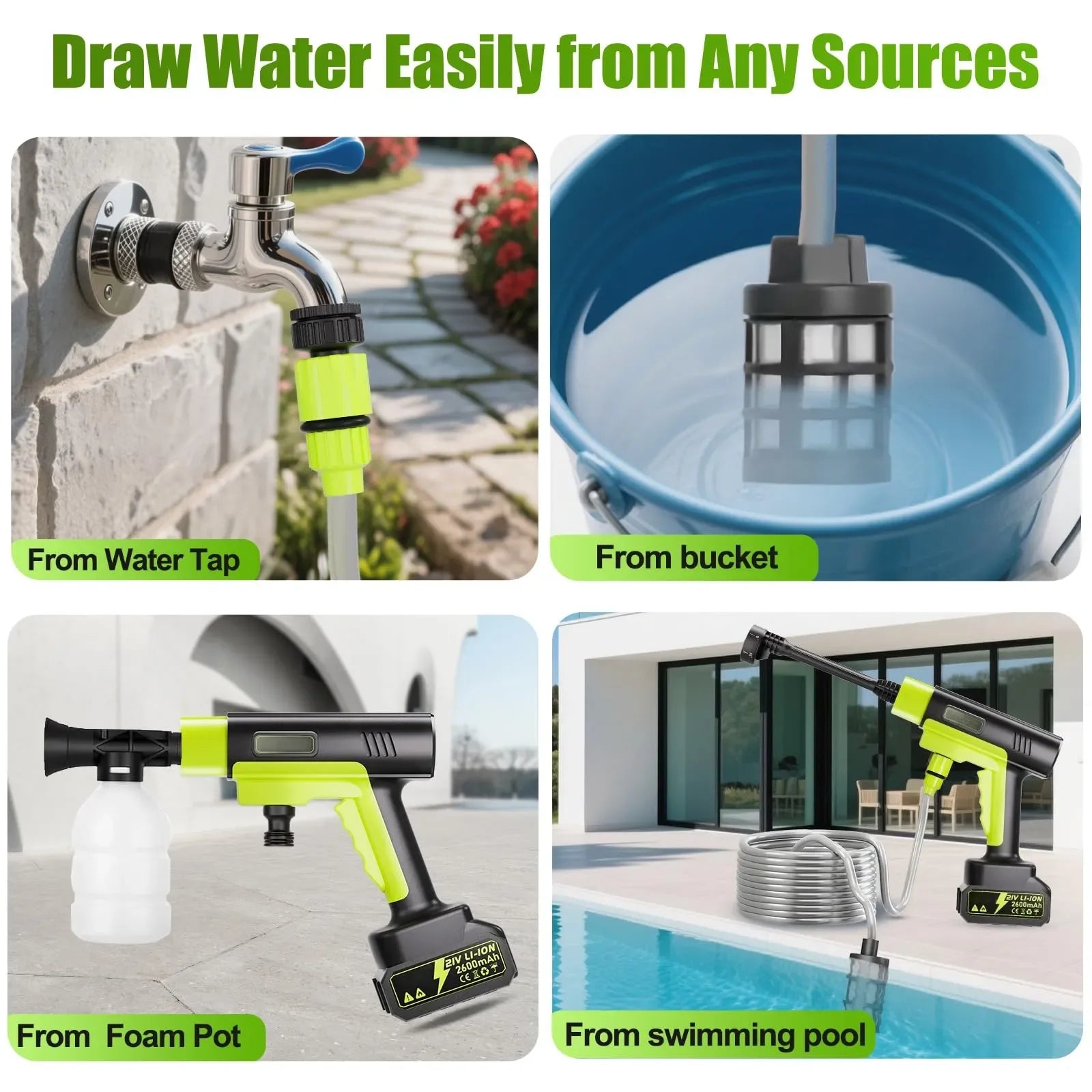 Mroace Cordless Portable Pressure Washer - MROACE