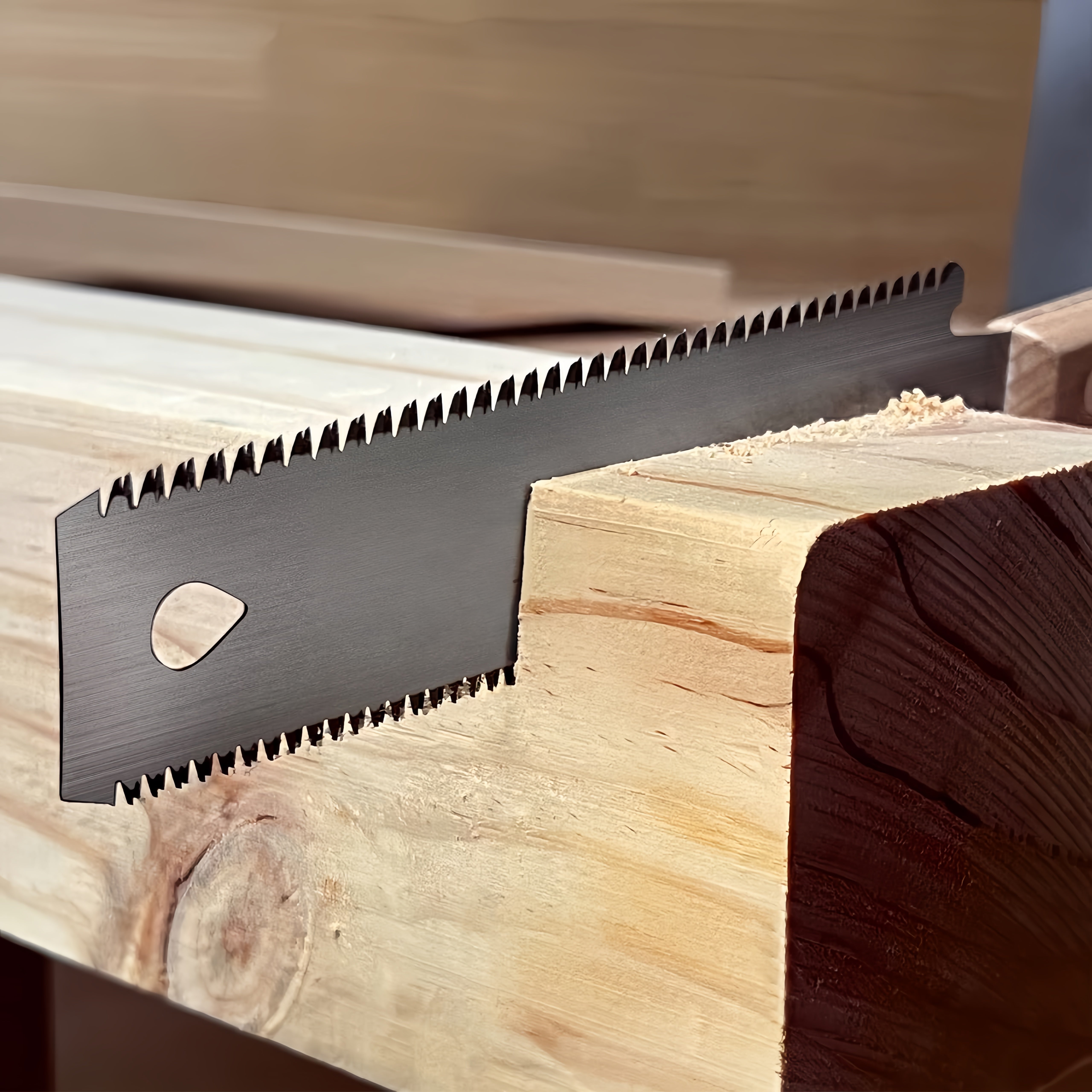 Mroace  Japanese Hand Saw 6 Inch Double Edge Sided Pull Saw