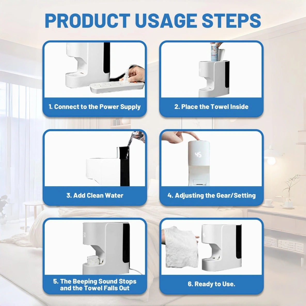 Mroace Smart Hot Face Towel Heater Machine