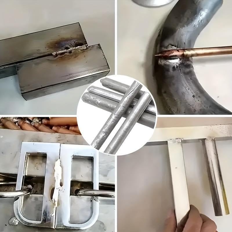 Mroace Low-Temp Aluminum Welding Rods, Easy-Fuse Flux-Cored Rods