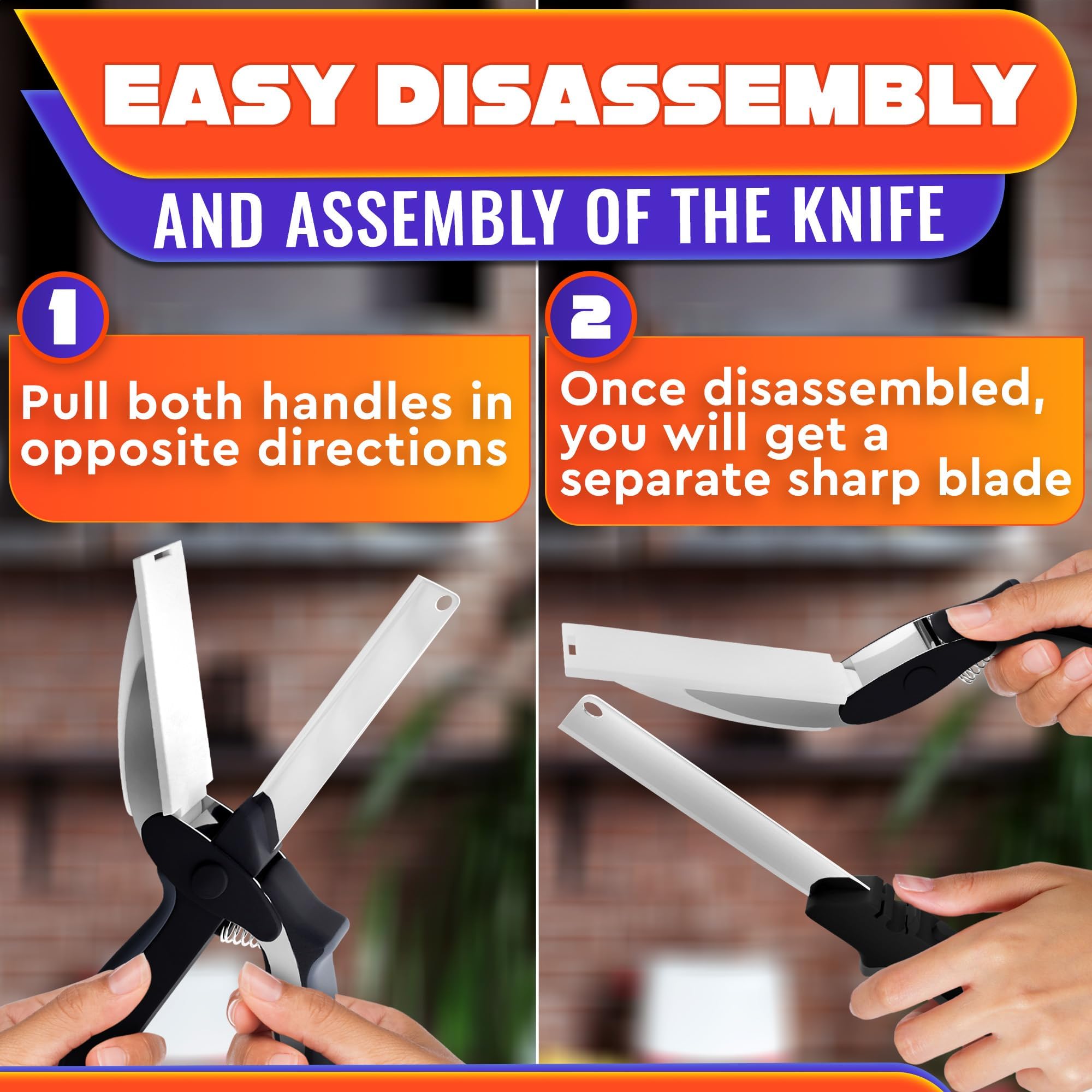 Mroace 2 in 1 Kitchen Scissors for Food