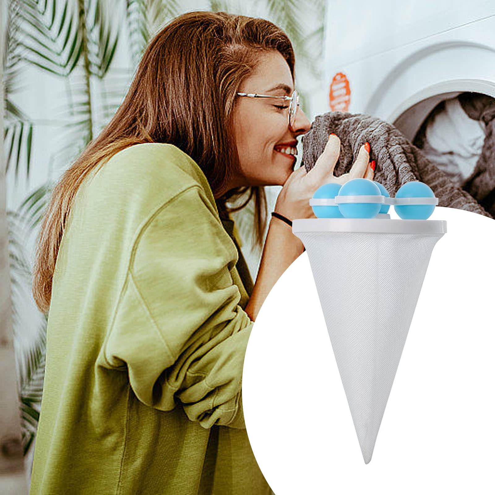 Mroace Washing Machine Hair Filter Cleaning Mesh