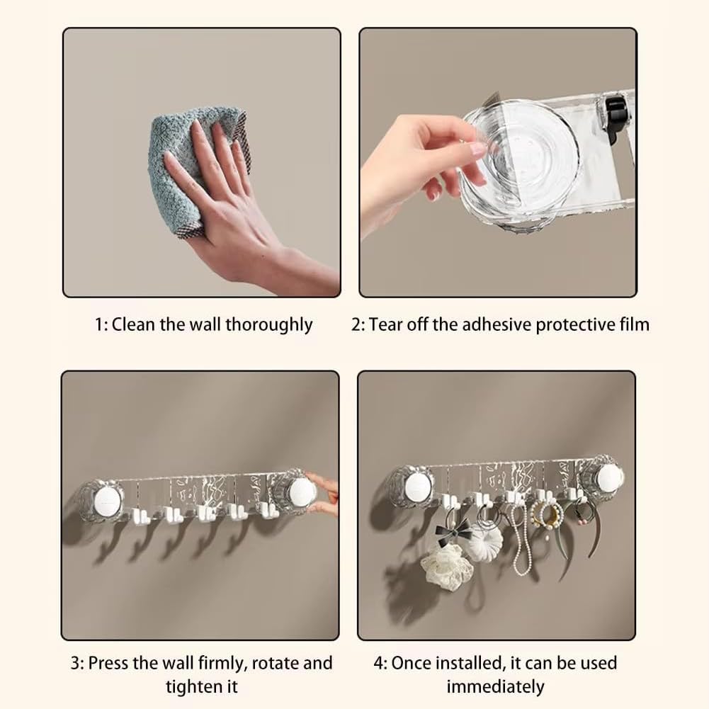 Mroace Rotating Shower Suction Cup Hook