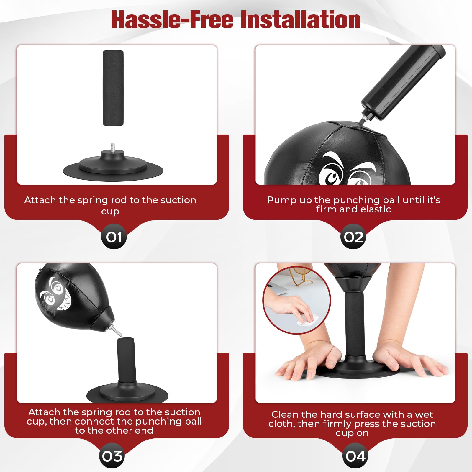 Mroace Portable Desktop Stress Relief Punching Bag