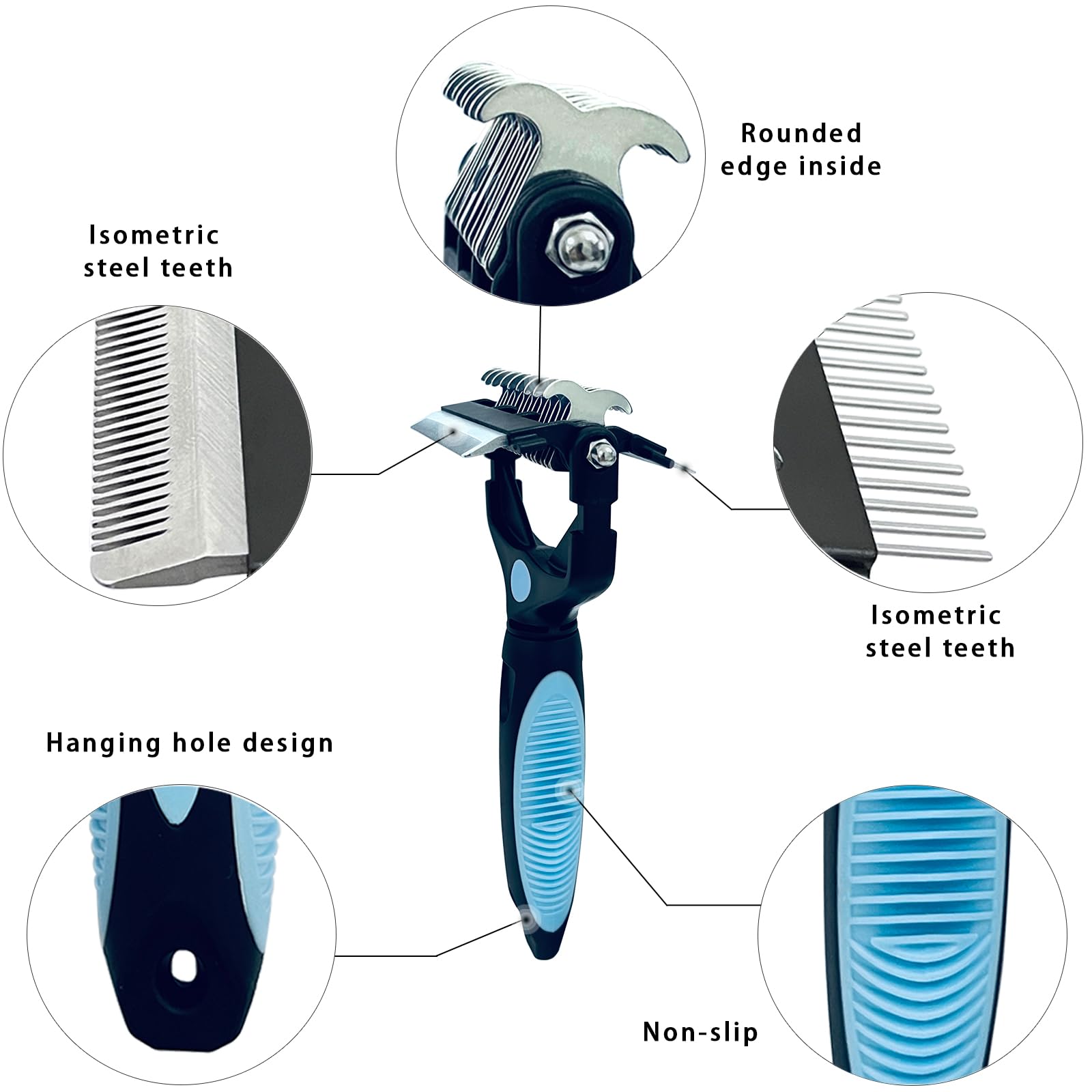 Mroace 3-in-1 Pet Grooming Brush