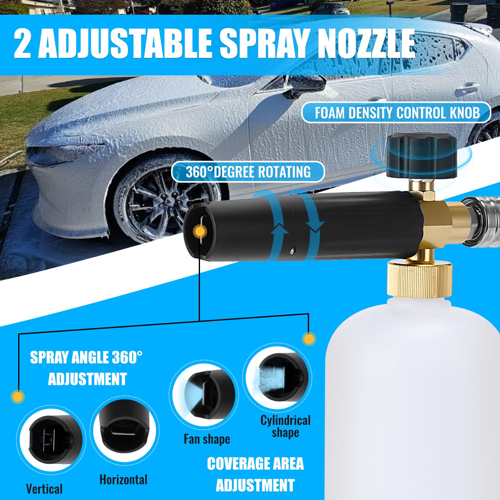 Mroace 2-in-1 Dual-Function Foam Sprayer