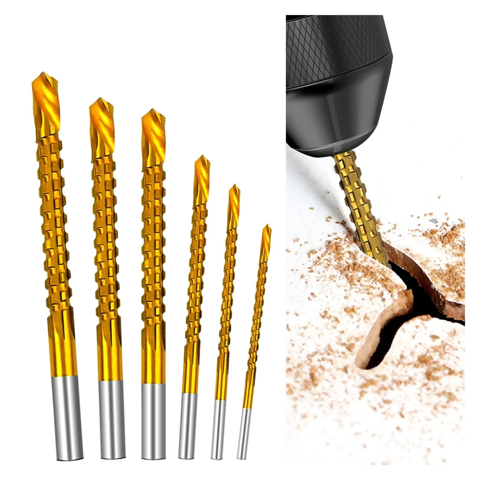Mroace Cobalt Spiral Composite Tap Drill Bit Set