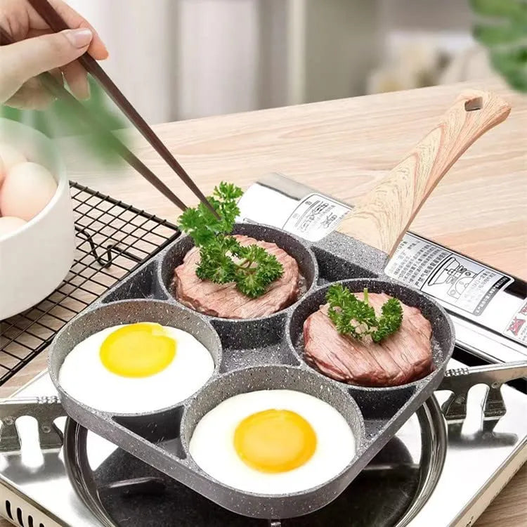 Mroace Nonstick 4-Cup Pancake Egg Frying Pan