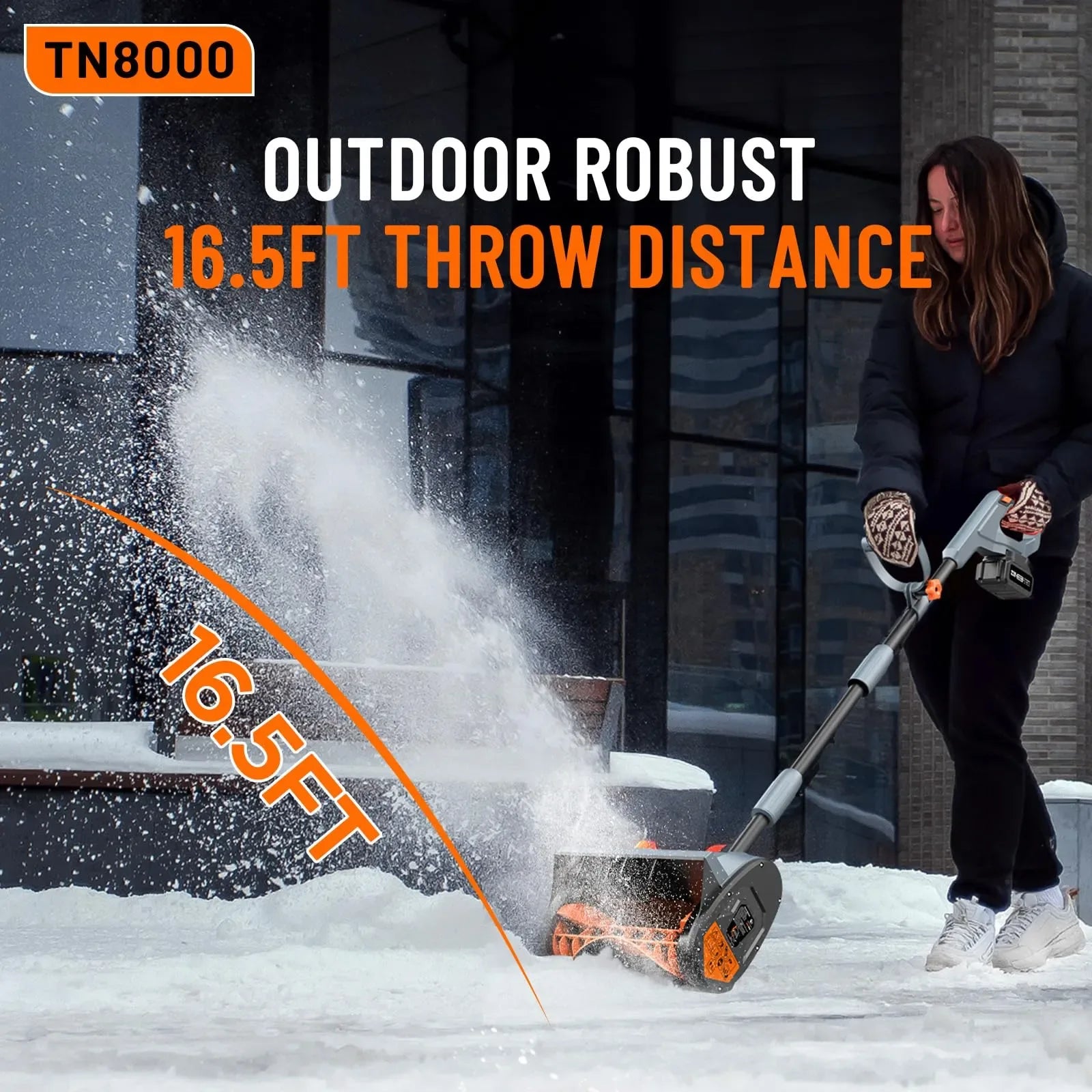Mroace Cordless 8000mAh Electric Snow Shovel - MROACE