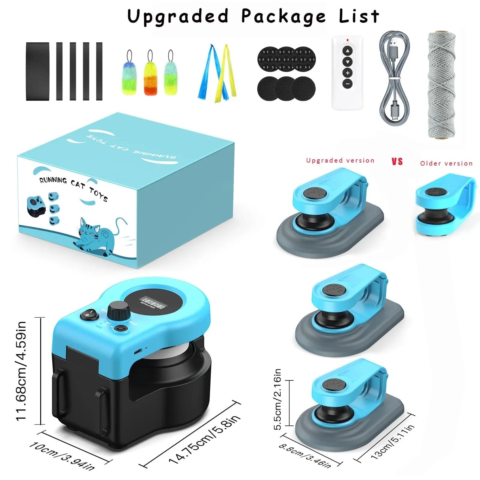 Mroace Interactive Auto/Manual Cat Treadmill Toy - MROACE