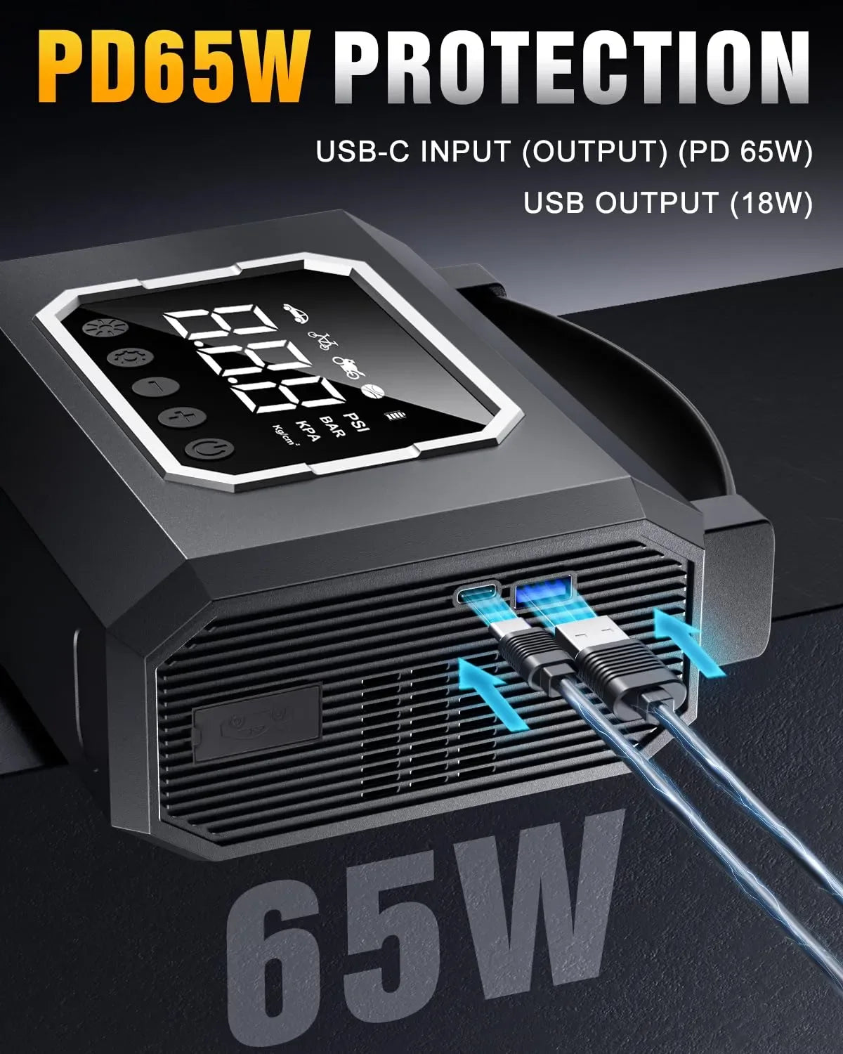 Mroace 4000A Jump Starter with Air Compressor - MROACE