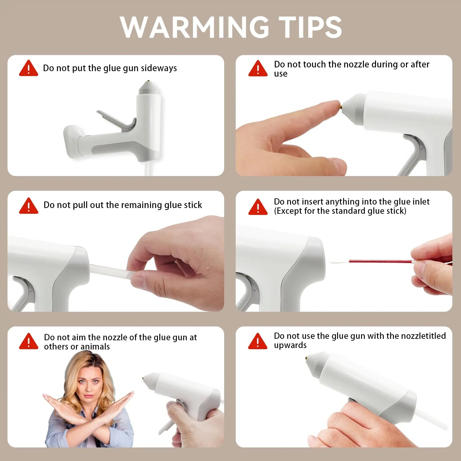 Mroace Rechargeable Rapid-Heat Cordless Glue Gun