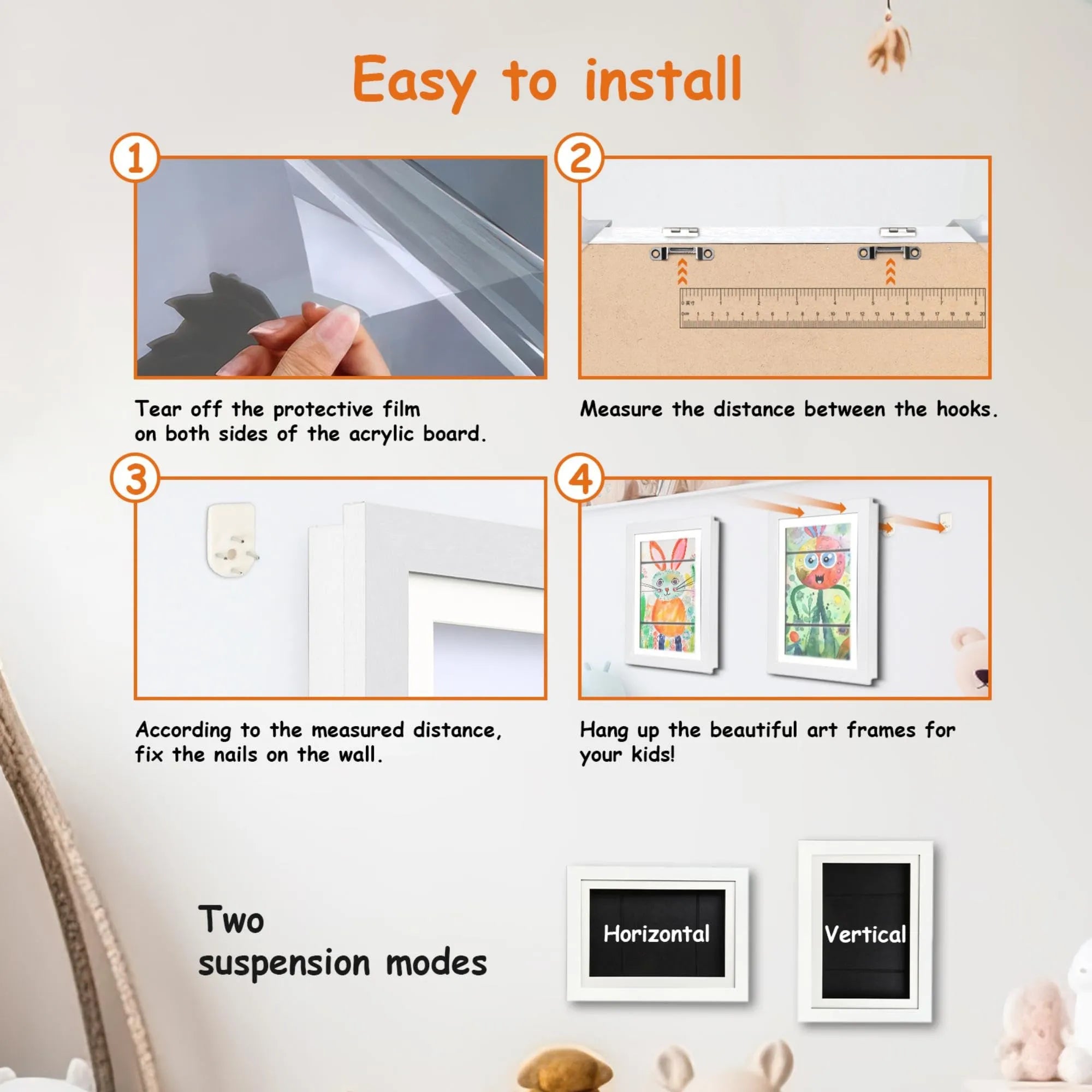 Mroace Changeable Front Opening Artwork Frame