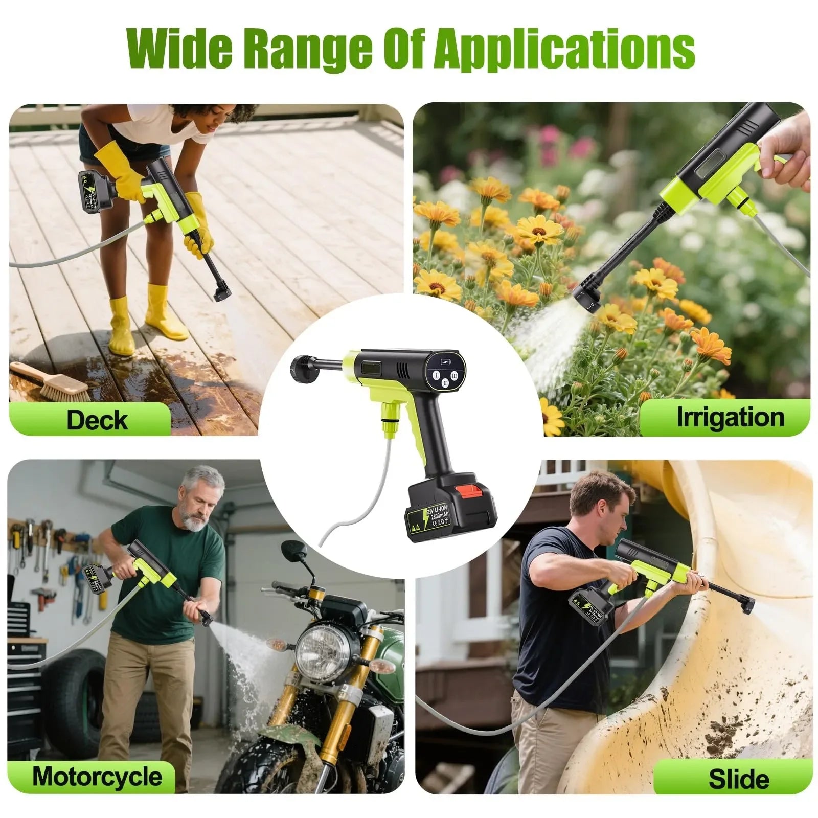 Mroace Cordless Portable Pressure Washer - MROACE