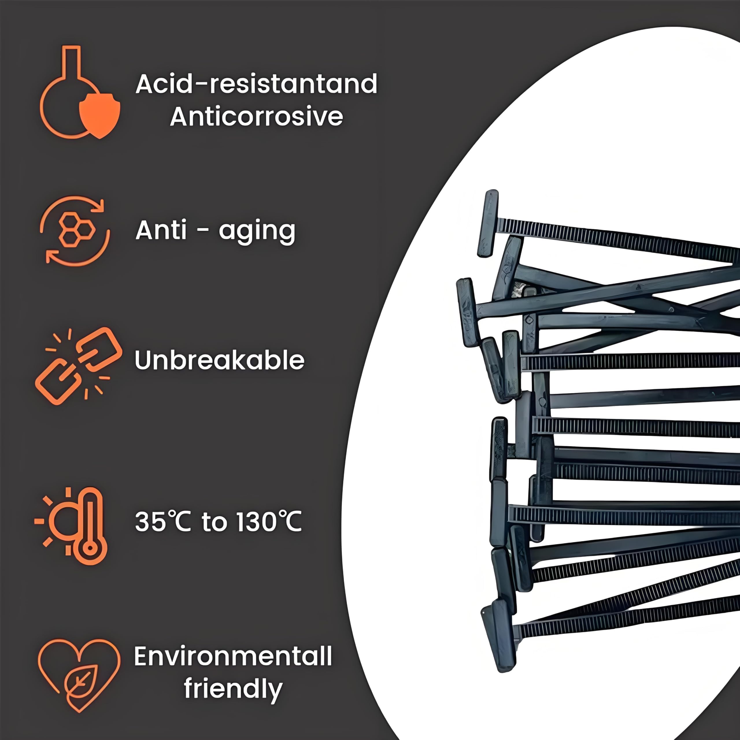 Mrace Nylon Universal Cable Tie Buckle