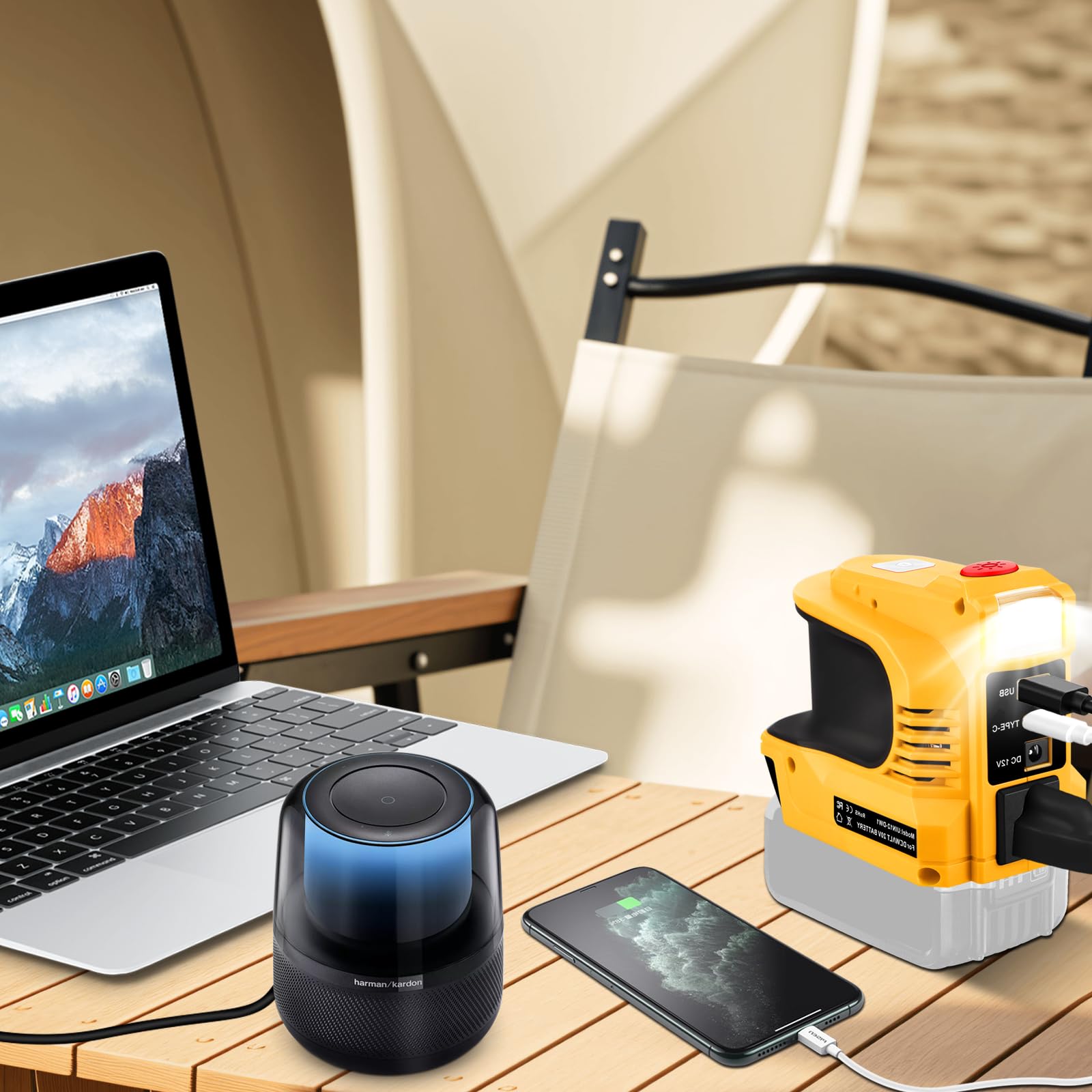 Mroace Portable Power Inverter Adapter