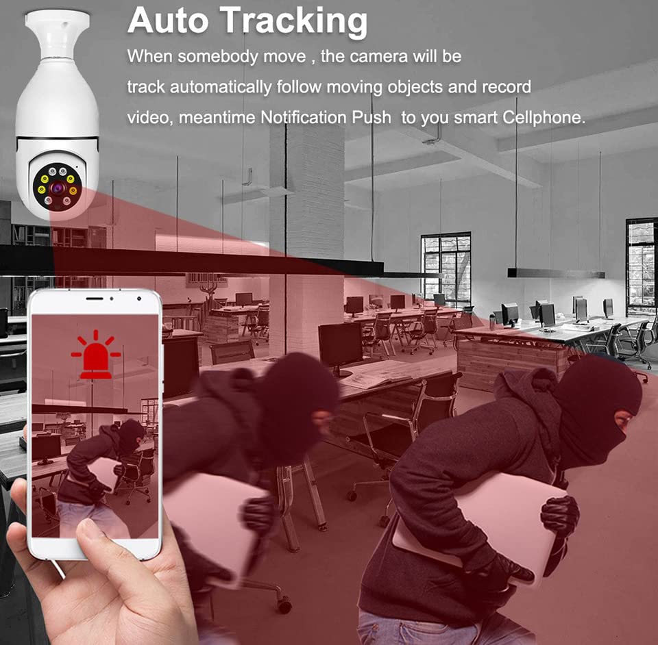 Mroace Light Bulb Security Camera