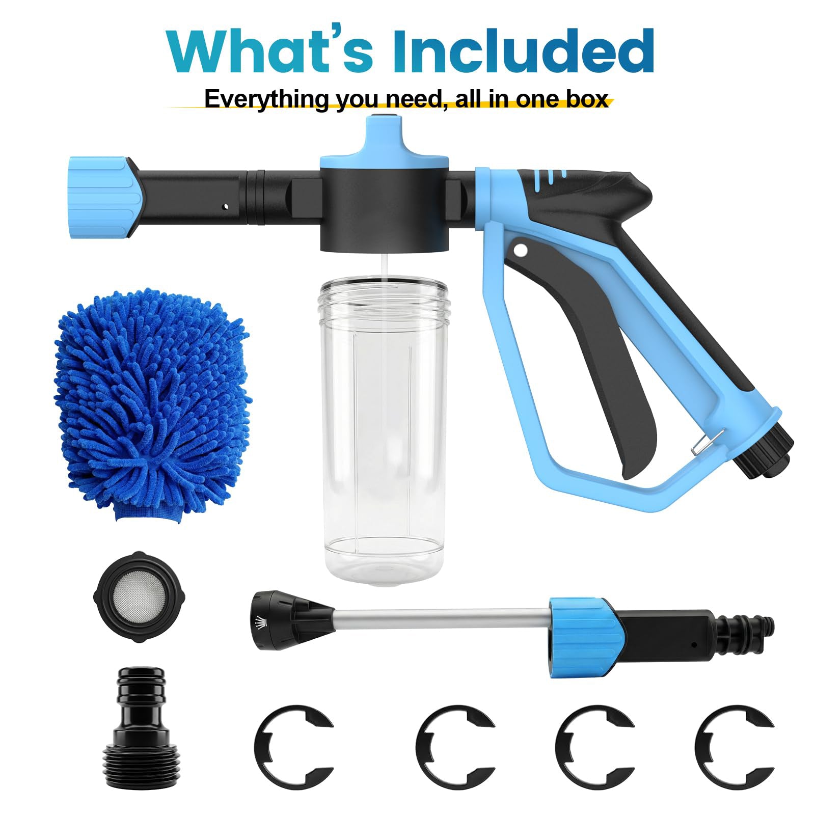 Mroace Car Wash Foam Gun for Garden Hose