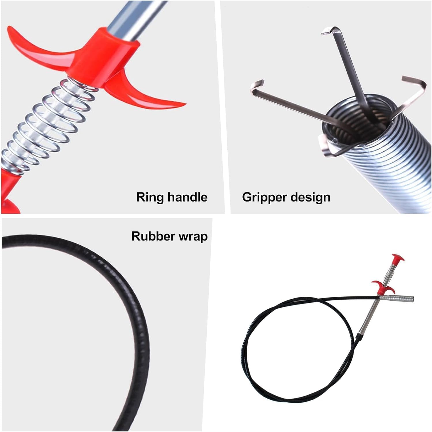 Mroace 4 Claws Bendable Hose Pickup Reacher