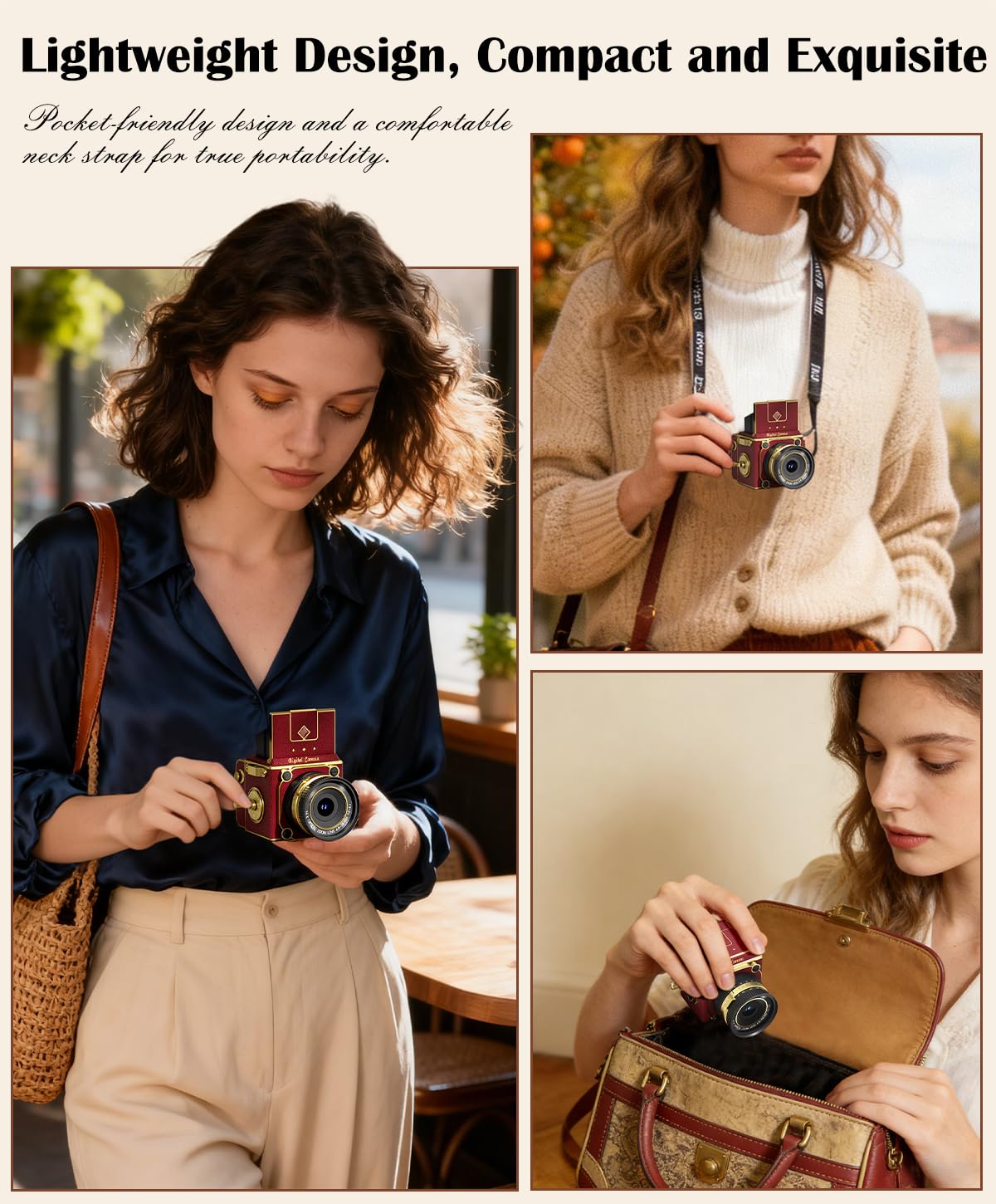 Mroace Vintage Digital Camera with Autofocus