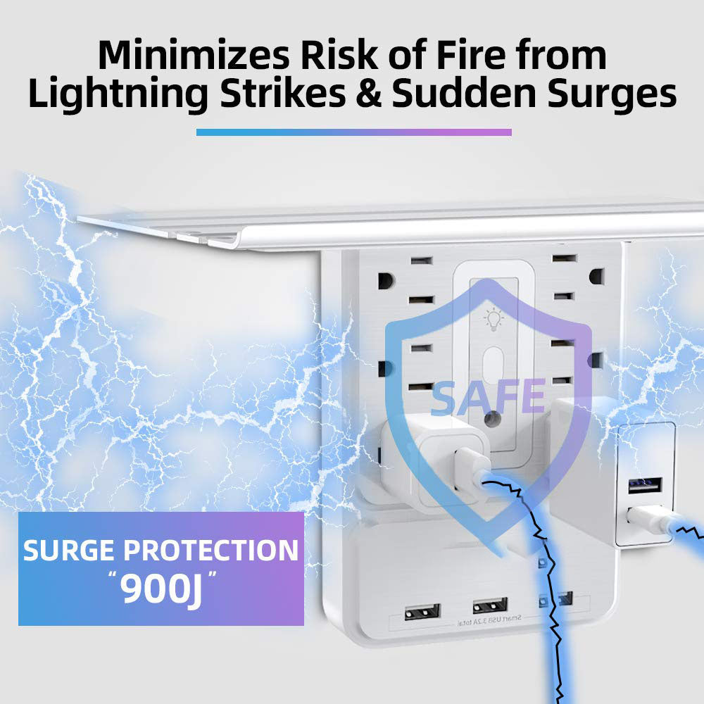 Mroace Socket Outlet Shelf for Home