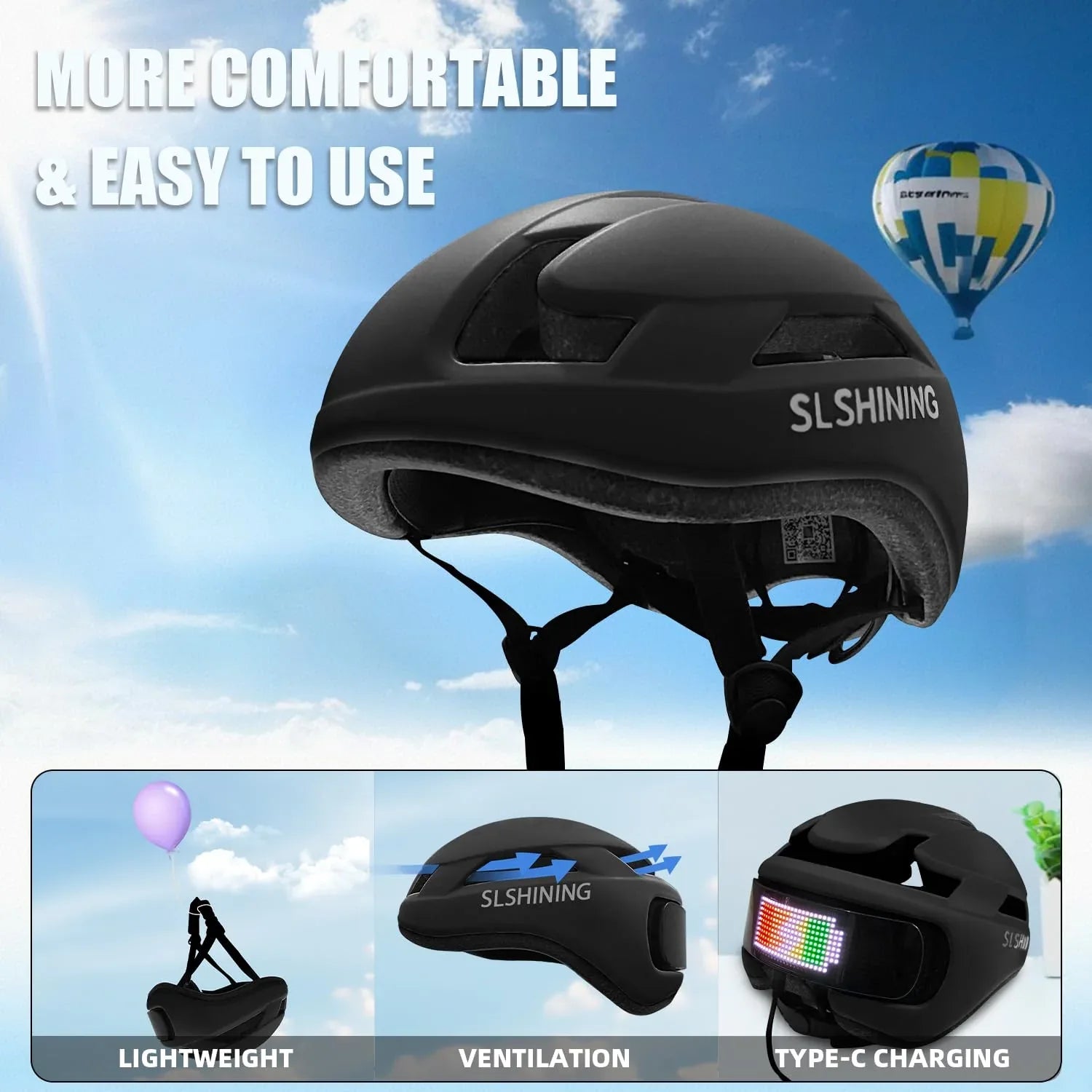 Mroace Smart Bike Helmet with Light - MROACE