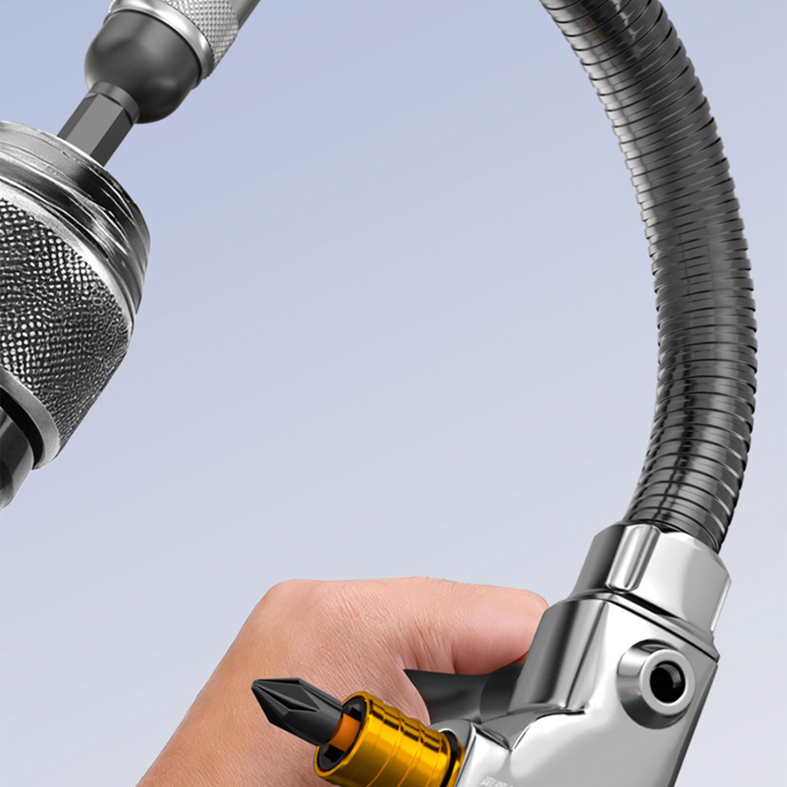 Mroace Durable Alloy Steel Right Angle Drill Adapter