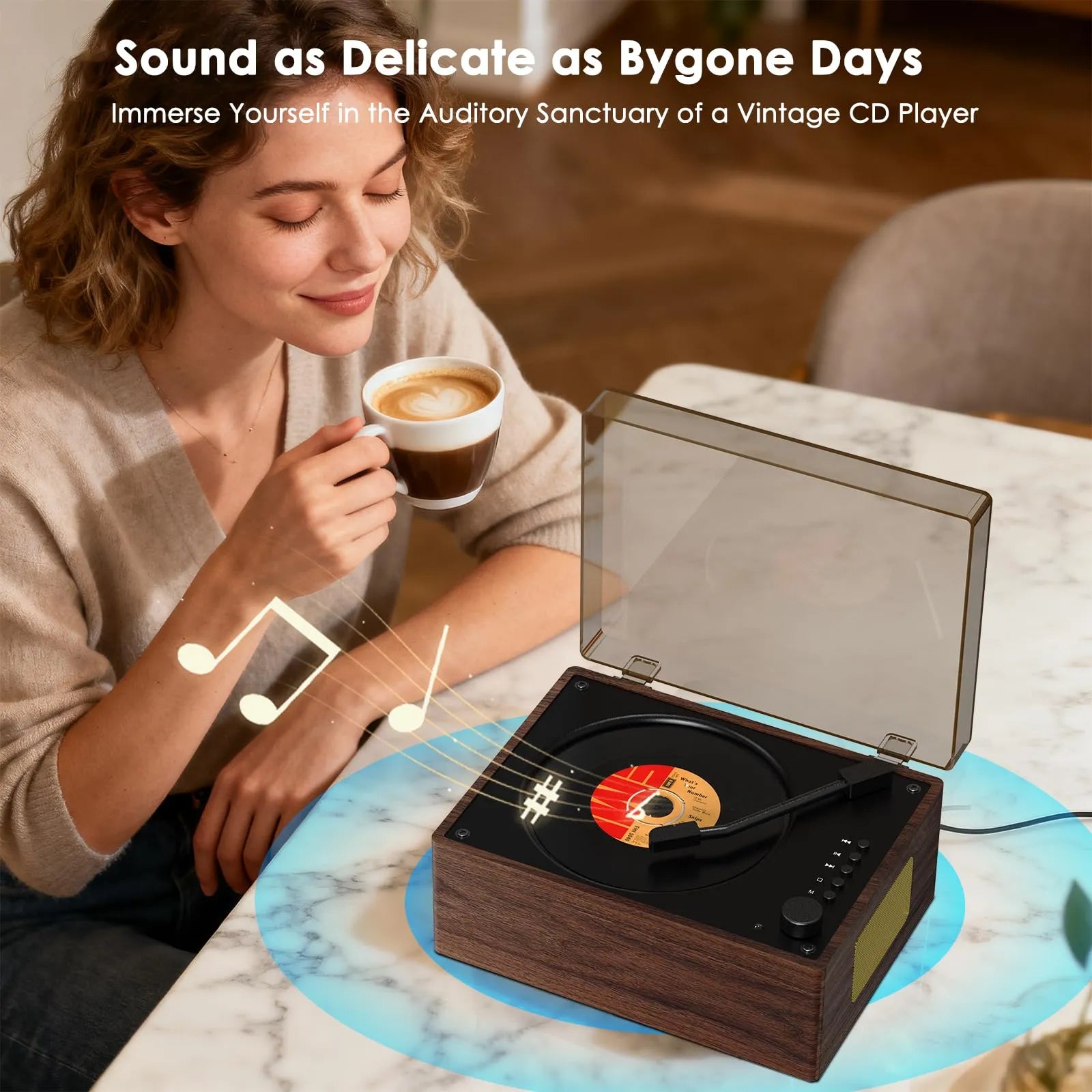 Mroace Bluetooth Portable CD Player