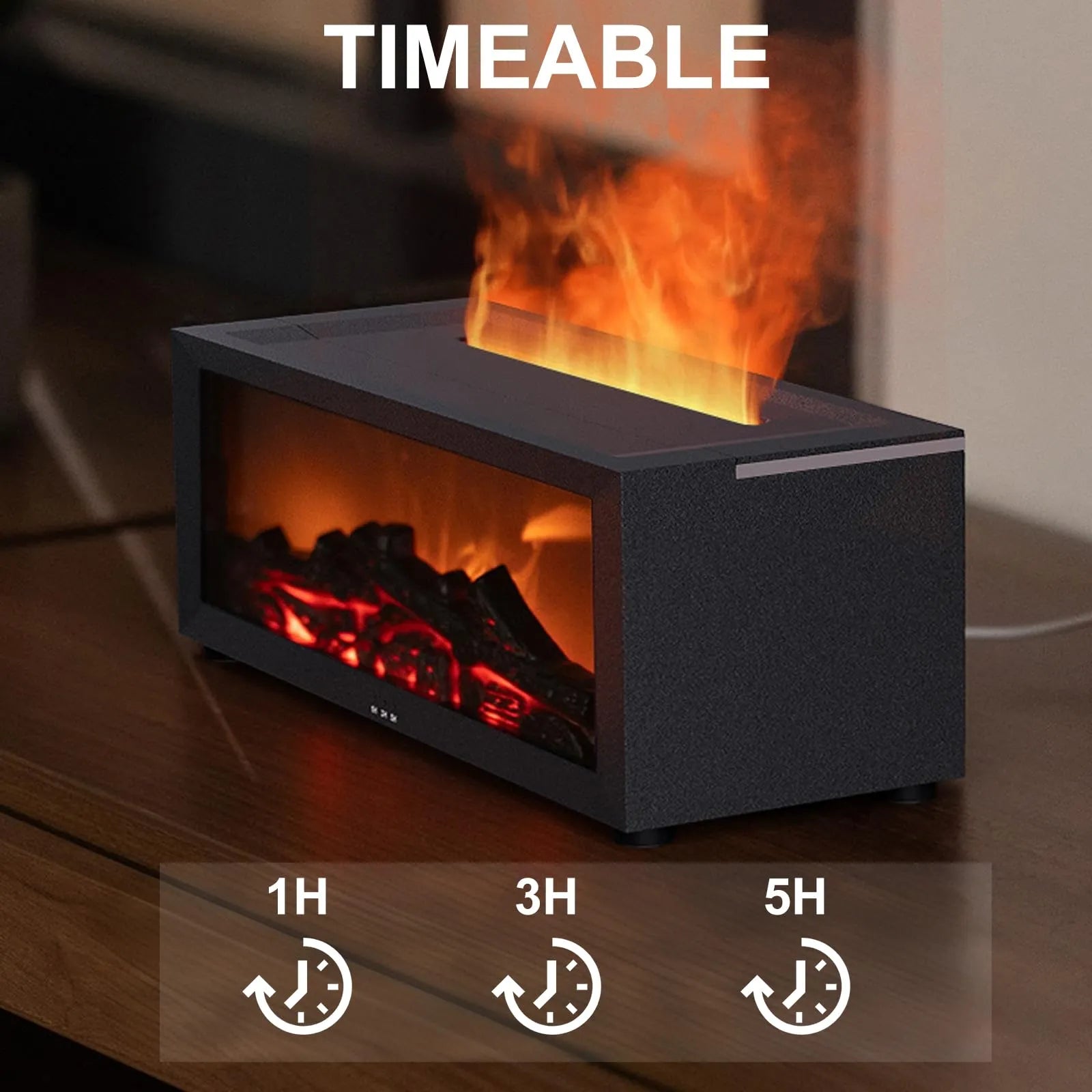 Mroace Fireplace Ultrasonic Aroma Diffuser Humidifier