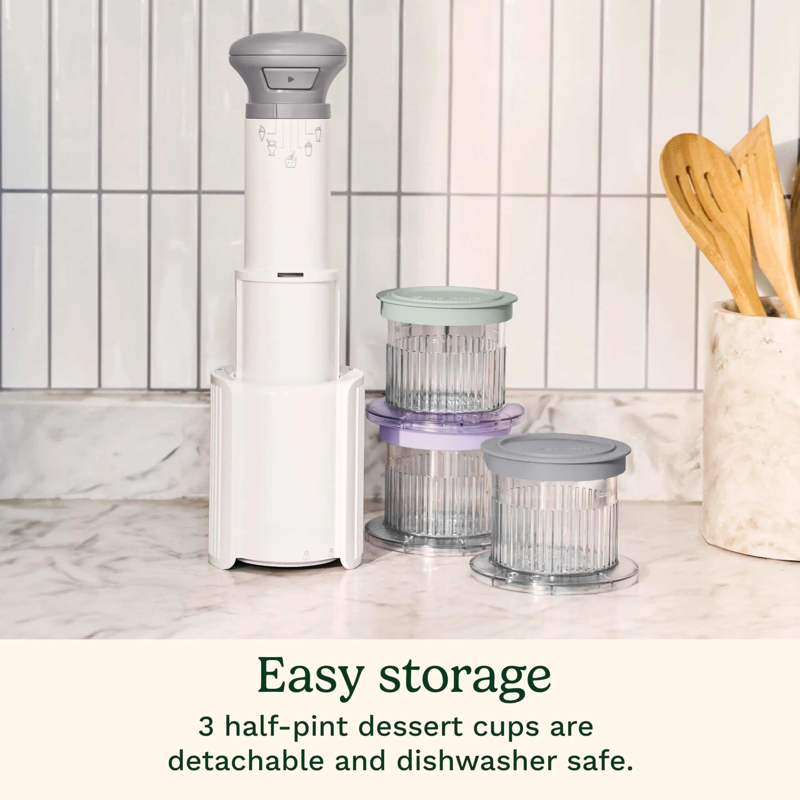 Mroace 5-in-1 Compact Frozen Dessert Maker