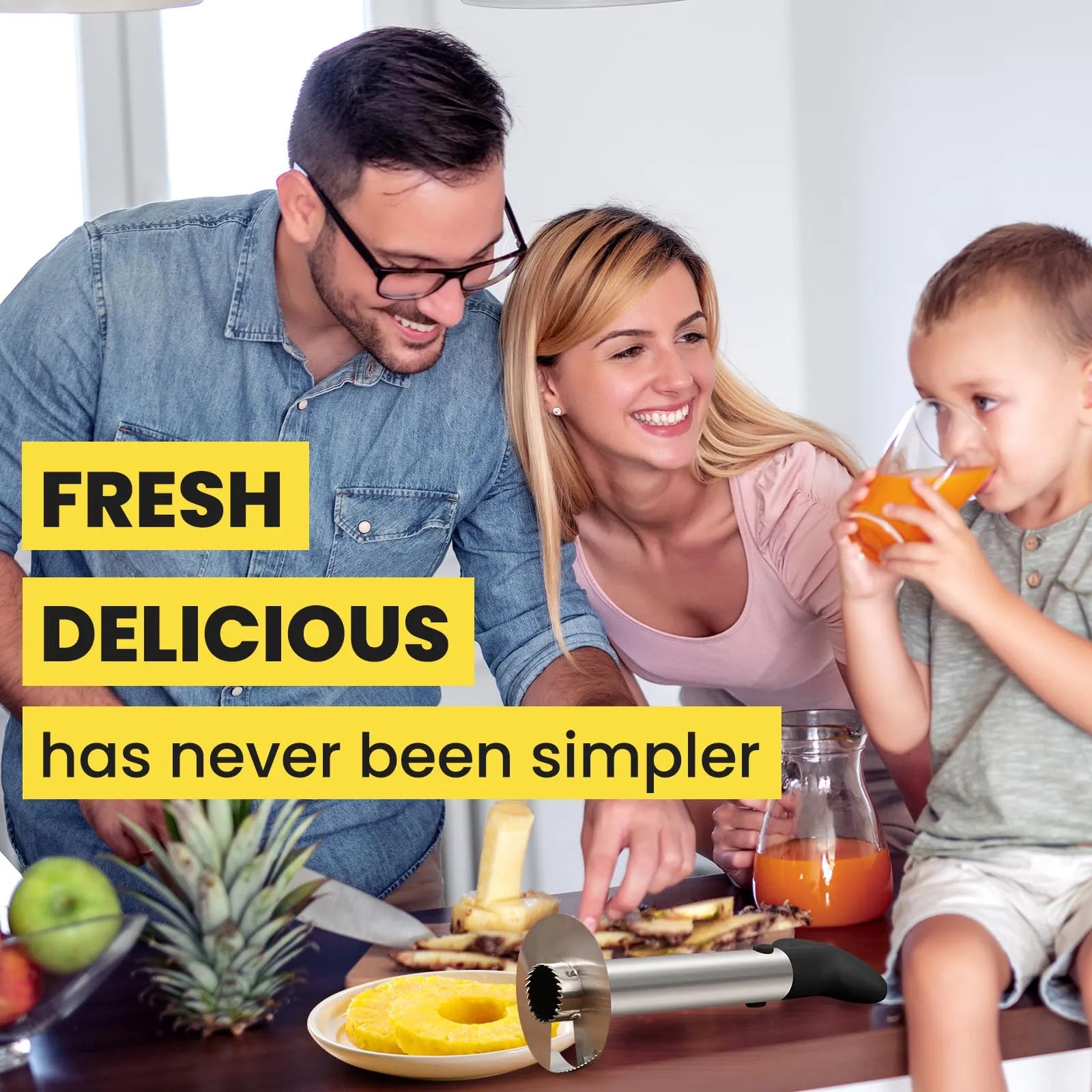 Mroace Stainless Steel Pineapple Corer Slicer