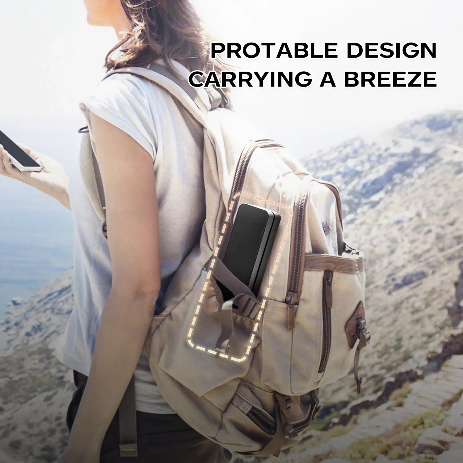 Mroace Wireless Inkless Thermal Portable Printer