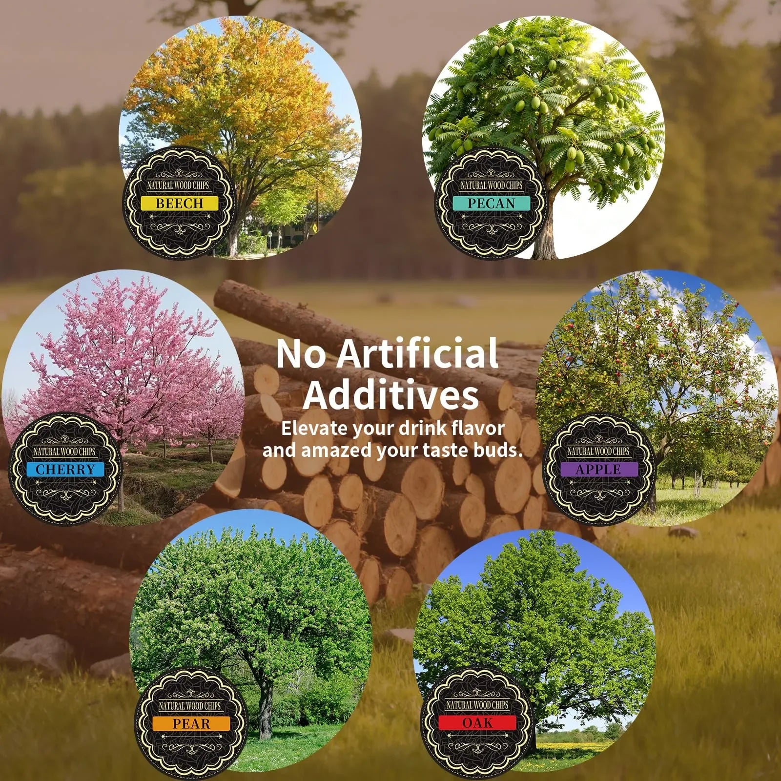 Mroace Rechargeable Built-In Lighter Whiskey Smoker Kit - MROACE