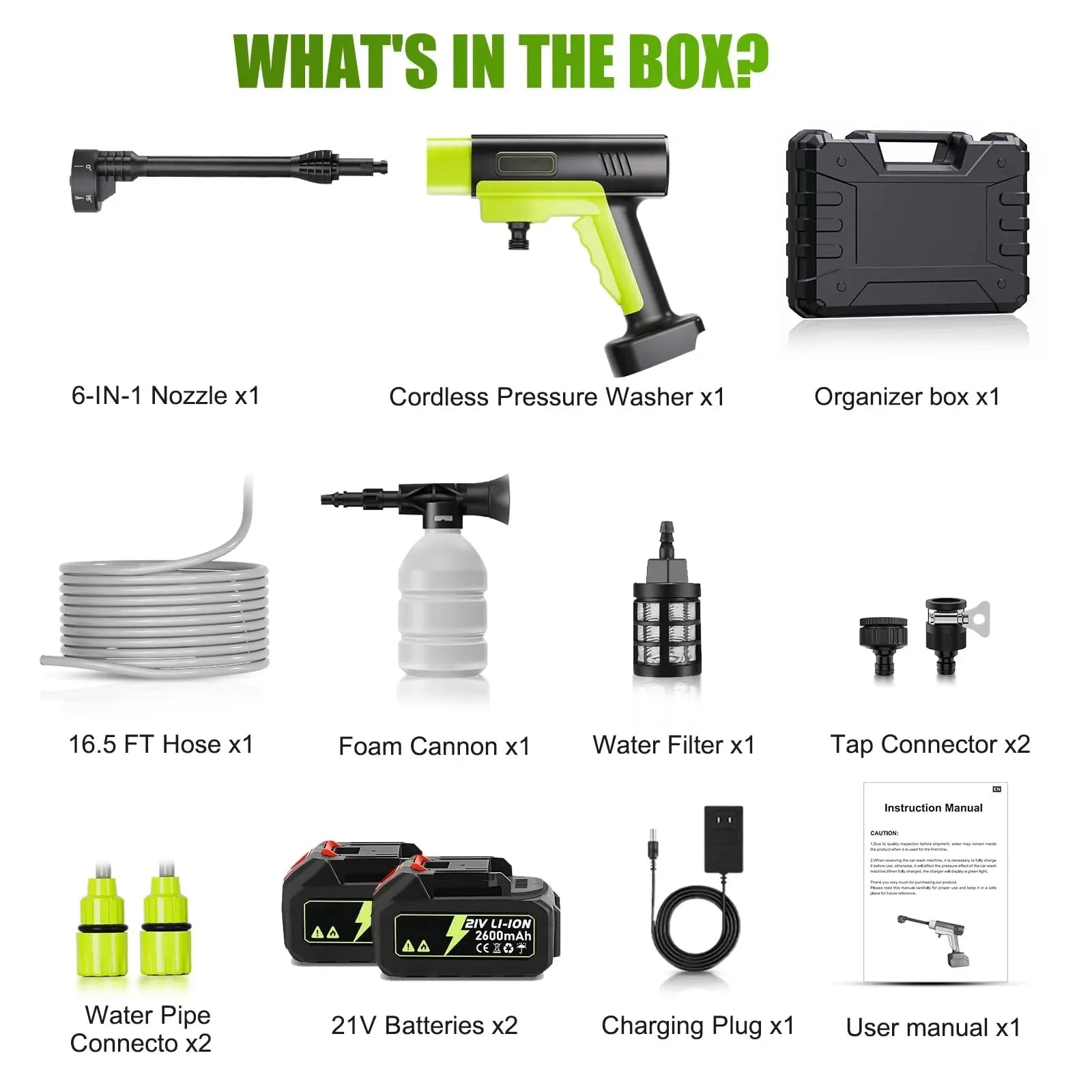 Mroace Cordless Portable Pressure Washer - MROACE