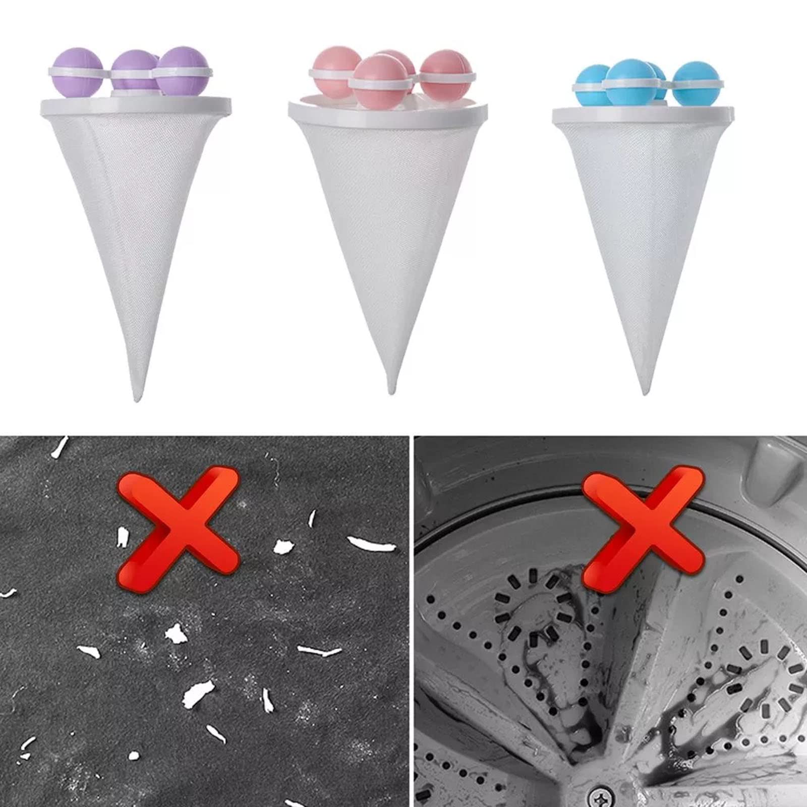 Mroace Washing Machine Hair Filter Cleaning Mesh