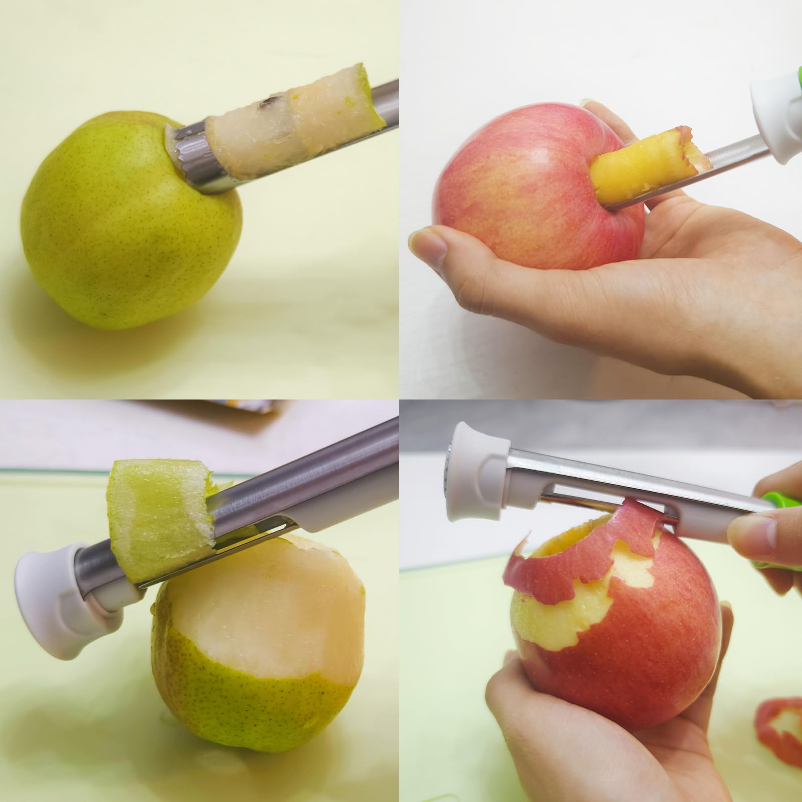 Mroace 2 in 1 Apple Corer and Peeler Tool