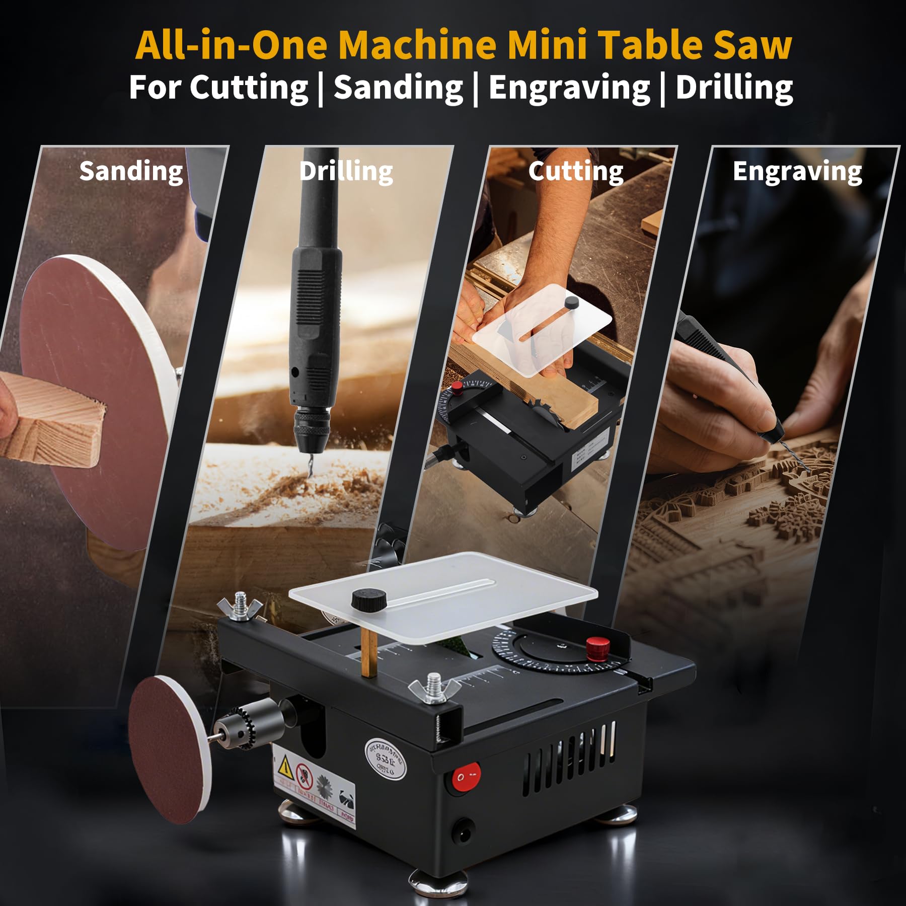 Mroace Mini Multi-Functional Table Saw