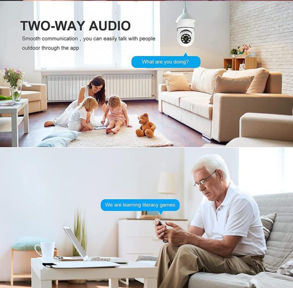 Mroace Light Bulb Security Camera