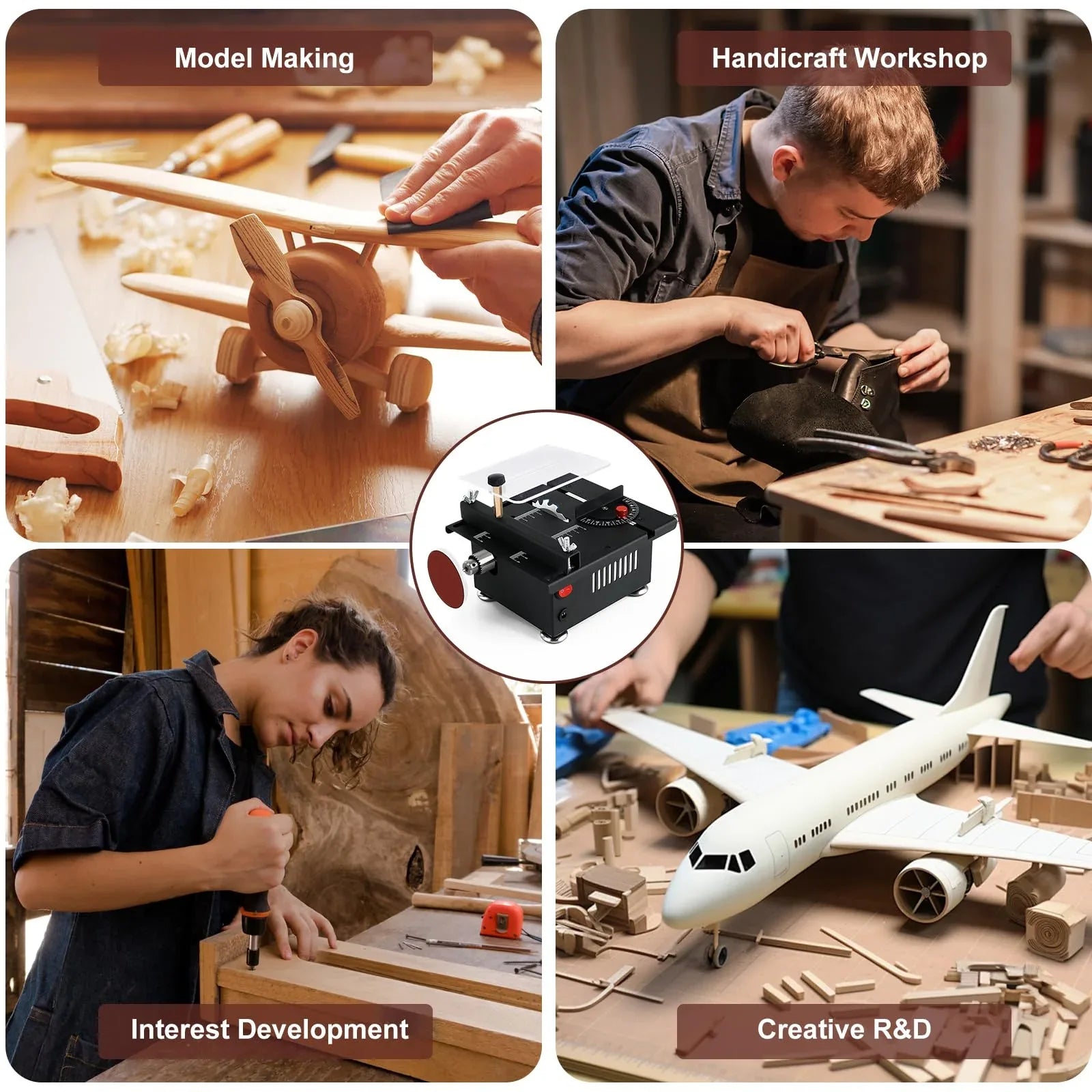 Mroace Mini Multi-Functional Table Saw - MROACE