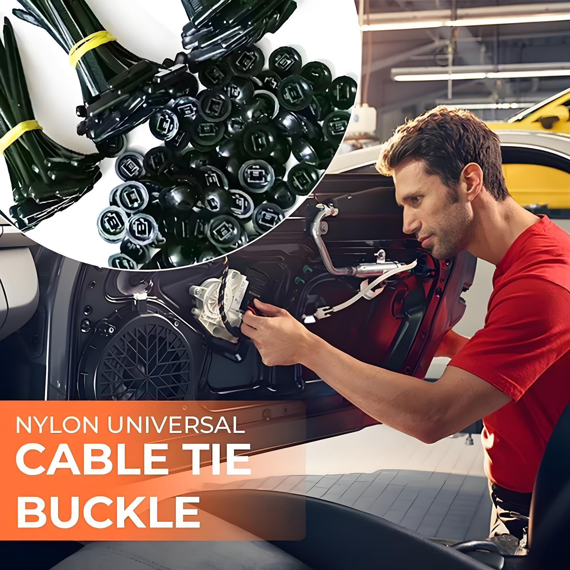 Mrace Nylon Universal Cable Tie Buckle
