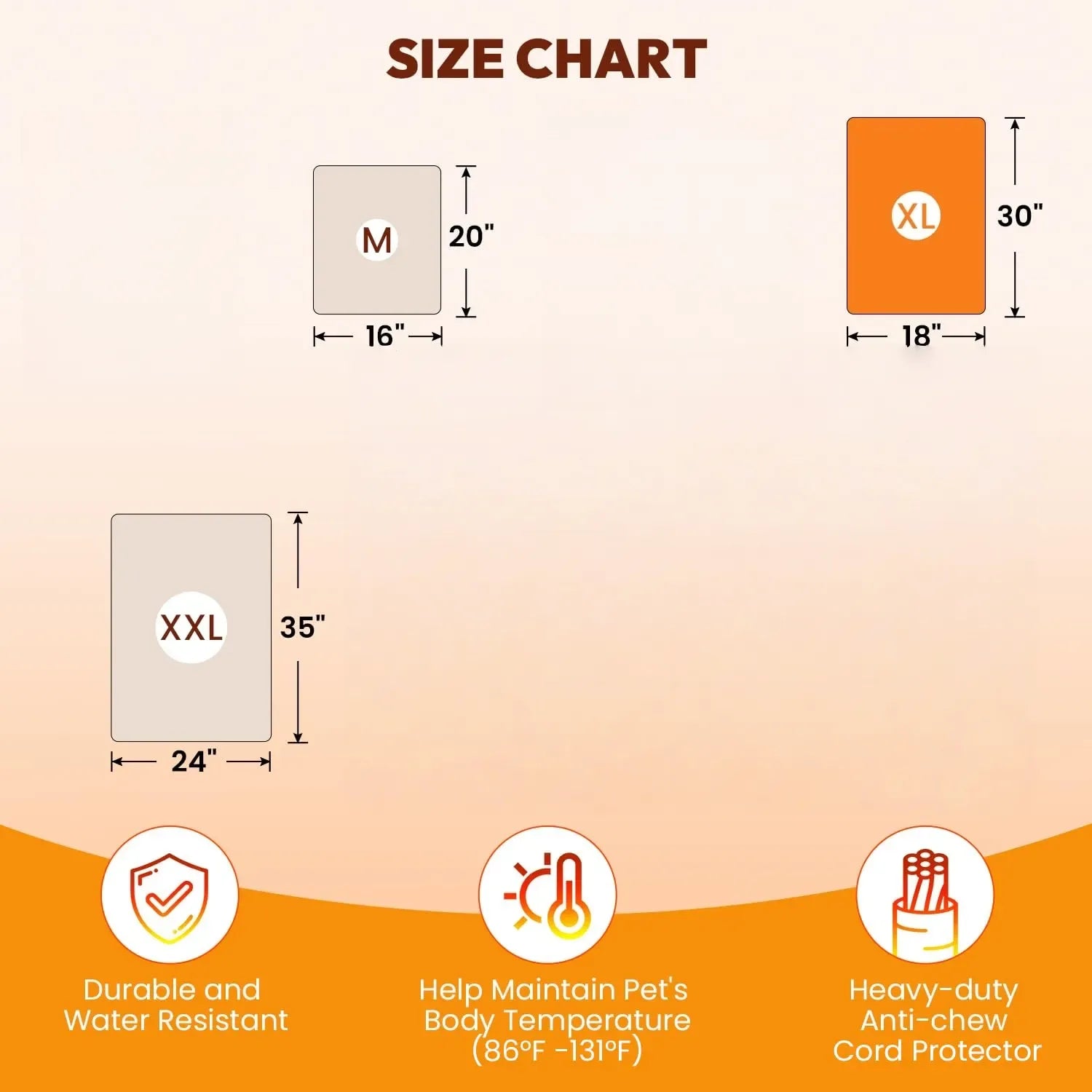 Mroace Adjustable Waterproof Heated Pet Pad - MROACE