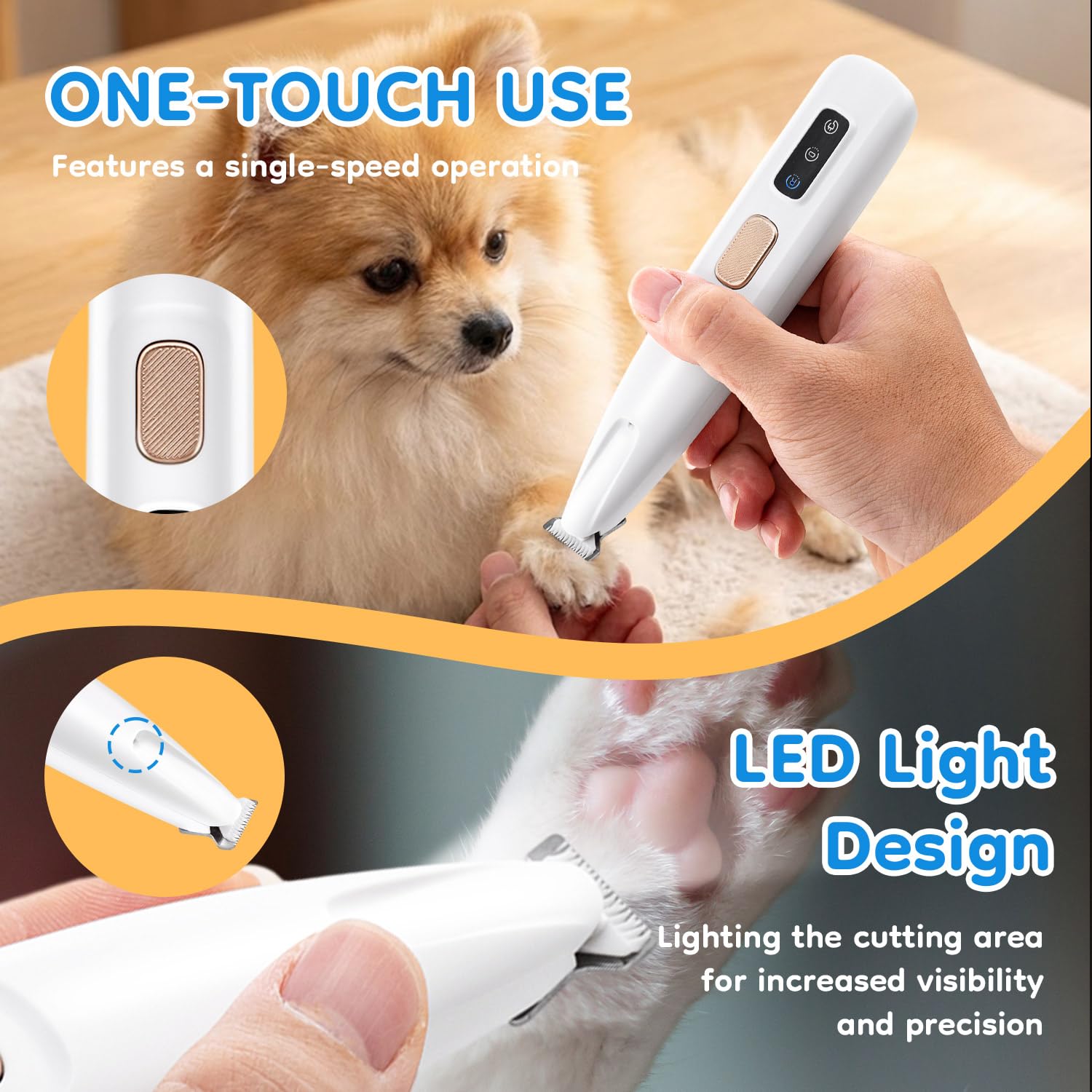 Mroace Pet Micro Precision Trimmer