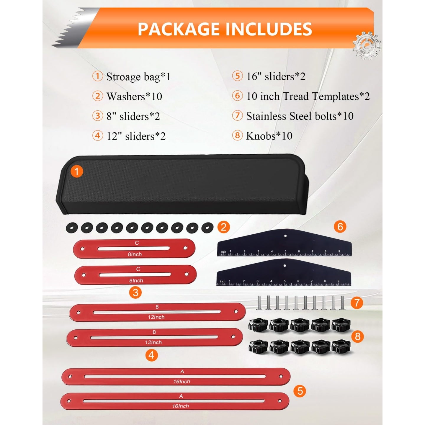 Mroace Aluminum Alloy Adjustable Stair Tread Tool