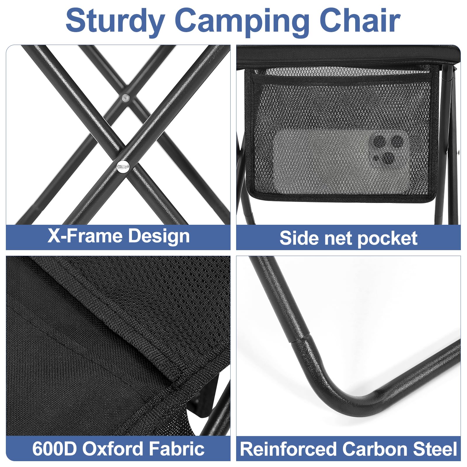 Mroace Portable Folding Camp Stool
