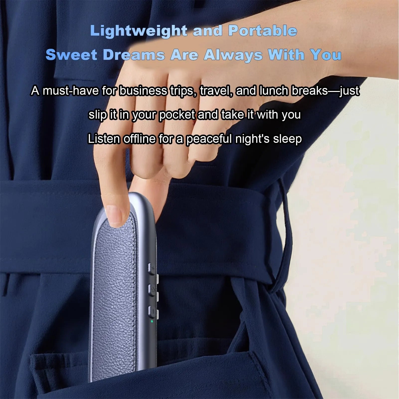 Mroace Bluetooth Bone Conduction Pillow Speaker